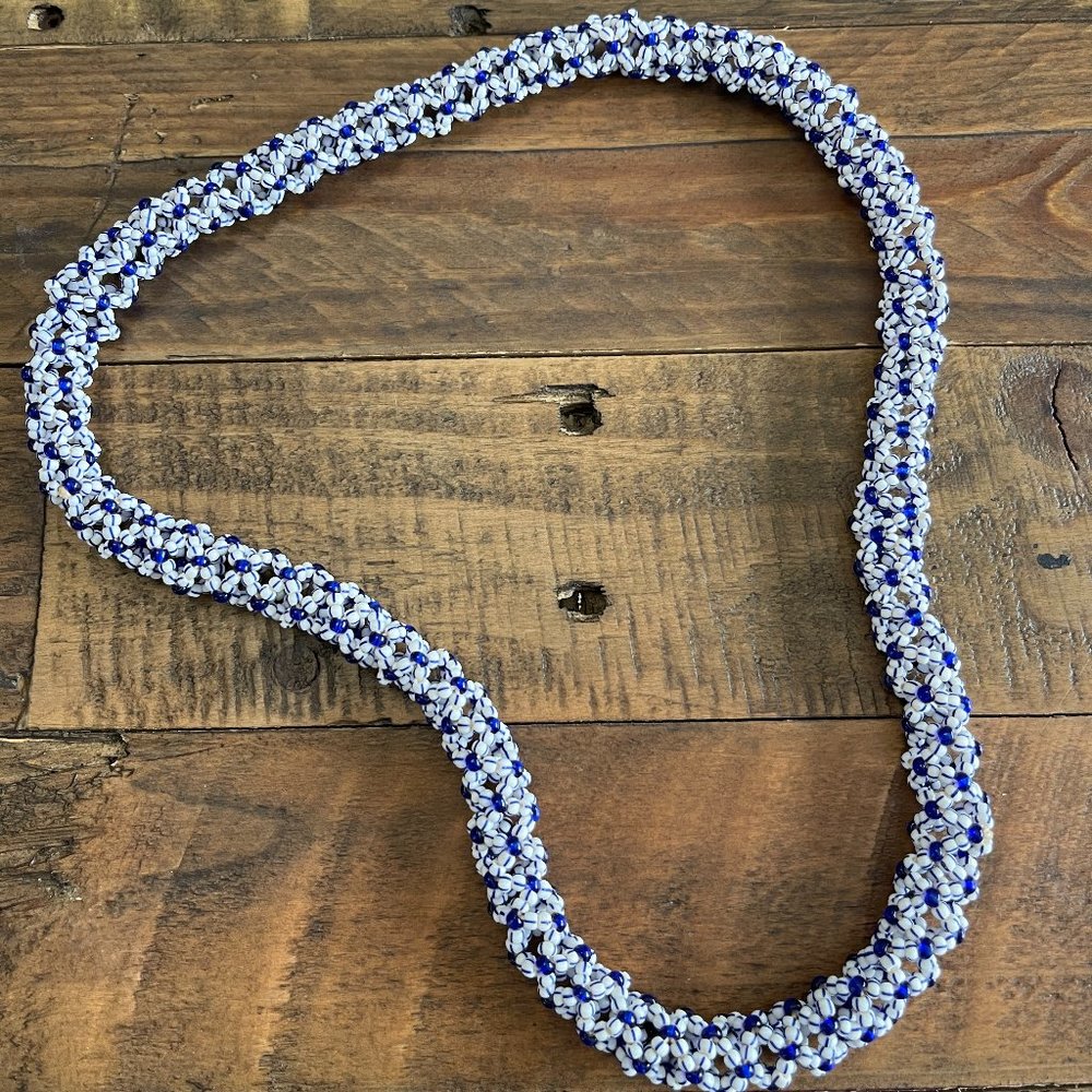 Vintage glass bead necklace.